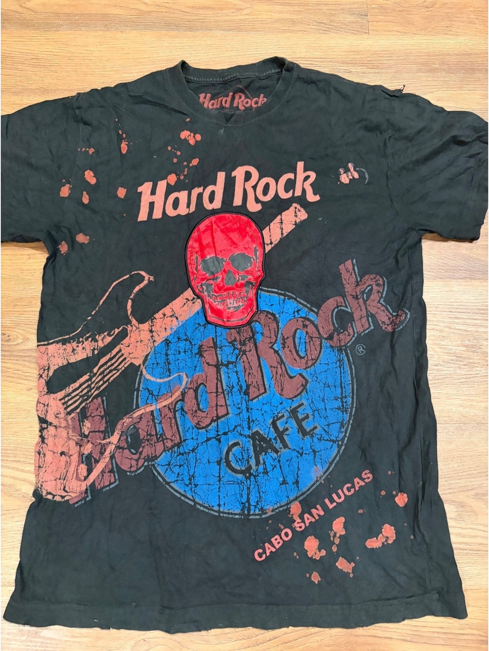Hard Rock Cafe Cabo San Lucas black graphic T-shirt